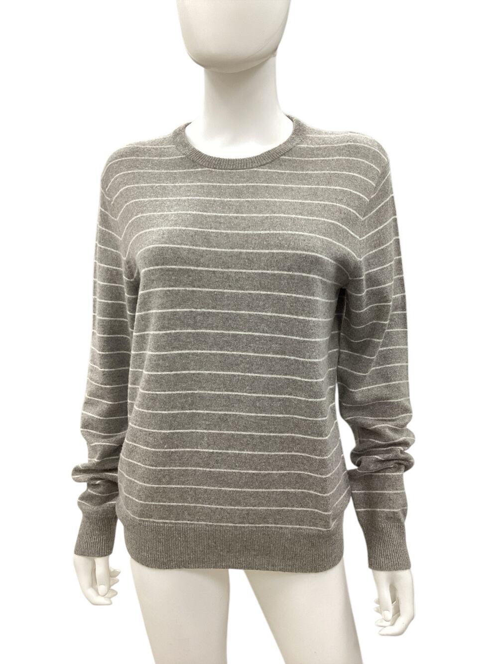 Polo By Ralph Lauren Sweater Unisex Men’s SZ S ItalianYarn Stripes Cashmere Gray